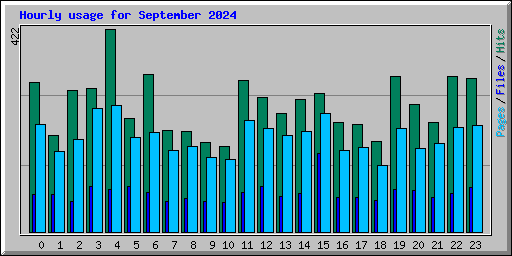 Hourly usage for September 2024
