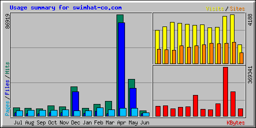Usage summary for swimhat-co.com